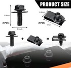 10 Pcs Car Body Bolt   U-nut Kit  Hex Screw U Nut Clip For Fender Bumper Hood Sh