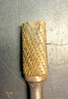 Cutting Tool Tin Coated Carbide Bur  1 2  X 1  Flat Head Chipped  2 5  Long