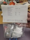 Leewards Spiral Swirls Christmas Ornament Kit Red And Silver Beaded Sequin 