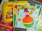 Vintage Lot Paper Sewing Sew On Lacing Cards Set Toyl Crafts