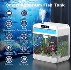 2 2 Gal Fish Tank Aquarium W  Humidifier  7-color Light  Filter   Timer