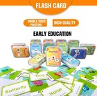 Children Early Learning Educational Flash Cards Toys Alphabet Shapes Colors Jobs