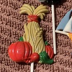 Vintage Fall Harvest Thanksgiving Cupcake Picks Toppers
