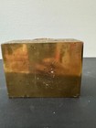 Antique Vintage Ornate Embossed Brass Trinket Jewelry Box Casket Holder