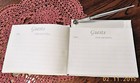 Nib Victoria Lynn White Guest Book   Pen Set Organza Bow Cross Shaped Beautiful 
