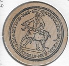 1988  Westchester County New York   Coin Club 50th Anniversary  Wooden Nickel