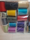 Lot Of 27 Vintage Thread Spools Assorted Colors And Brands For Sewing