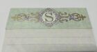 Punch Studio Jeweled Green Paisley S Monogram Goose Butterfly Magnetic Notepad