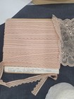 Vintage Lace Trim Lot 5 Rolls Pink Blush White Cream Klauber Stretch Lot A13