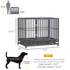 43  Heavy Duty Portable Steel Dog Cage Kennel Crate Pet House Wheels