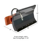 Titan Attachments 48  Hydraulic Dirt   Snow Pusher  Dozer Blade Mini Skid Steer