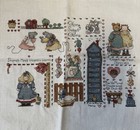 For The Love Of Cross Stitch Finished Country Sampler   Duck Cross Stitch Lot