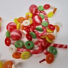 Vintage Christmas 5 Garland Lot Candy Cane Life Savers Plastic Blow Mold 8    4 