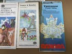 Vintage Road Maps Mixed Lot International Britain Bahamas Canada Germany Aaa  