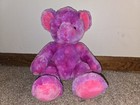 Zola Teddy Bear By Russ Berrie Plush Rare Tie Dye Pink No Tags Larger 15 