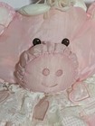 Vintage Fisher Price 1986 Puffalump Pink Cow Stuffed Animal Plush 8001