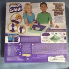 Kinetic Sandbox Set blue Play Sand sandbox Storage 4 Molds And Tools sensory New