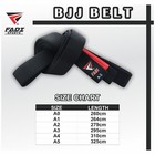 Fadi Sports Bjj Belt Brazilian Jiu Jitsu Gi Rank Belt Adult Kids A0-a5