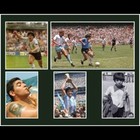 Brand New Diego Maradona 8x10 Framed Picture - World Cup Moments - Black Frame