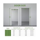 30 x80  Interior Door Slab  Solid Core Door Slab  Black French Door 5 Panels    
