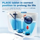 Vacplus Toilet Bowl Cleaner Tablet  Commercial Bathroom Cleaners  12 Pack