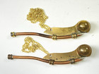 2 orig Wwii Us Navy Nautical Maritime Brass Boatswain s Whistle Bosun s Pipe Dr2