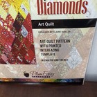Plum Easy Dancing Diamonds Art Quilt Pattern With Printed Interfacing Template