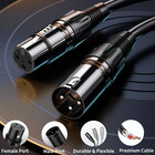 Xlr Cables 6ft 2pack  Microphone Cable Mic Cord Xlr Male To Female Adapter Micro