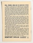 1959 Nov Doll Talk For Collectors Zine Antiques International Costumes Kimport