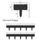 10pcs 8ft Garden Edging Stone Rock Look Flower Bed Border For Landscaping