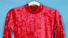 New Liberts Dancewear  811 Crushed Red Velvet Flare Skirt Dress Lined Xsc Xs Ch 
