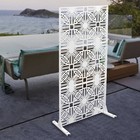 1 Panel Room Divider Screen Room Divider Panel Hollow Out Privacy Metal Screen