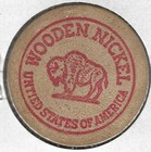 Aloha Tavern  Aloha  Washington  Token coin  Buffalo Wooden Nickel