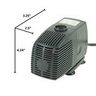 Half Off Ponds 350 Gph Submersible Fountain Pump With 30  Cord   Nozzles