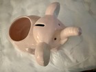 6 5  Pink Elephant Ceramic Piggy Bank Planter Safari Nursery Girl
