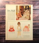 1962 Betsy Mccall Goes To Wedding Vintage Print Art Paper Doll Dress Toy