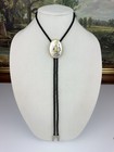 Chrome Silver   Gold Tone Western Soaring Eagle Bolo Tie Southwestern    