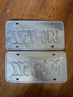 New York License Plates Ny Pair Bwc-7522 Empire Blue 
