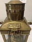 Vintage 1939 Brass Cargo Ship Hanging Light Great Britain Nautical Lantern Lamp