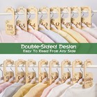 Baby Closet Dividers For Clothes Organizer - Set Of 8 Beautiful Wooden Double   