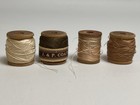 Vintage Silk Thread Wooden Thread Spools Lot Of 4 J   P Coats Belding Heminway