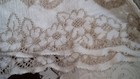 Large Vintage Antique Lot Lace Curtains Tablecloth    -  Lace Craft Sewing