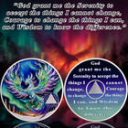 4 Year Sobriety Coin Phoenix Aa Alcoholics Anonymous Medallion Sobriety Gifts
