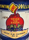 Rare Old Cover The Earth 5 Gallon Can Sherwin Williams Automotive Paint Can Nice
