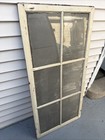 Antique Single 8 Lite Shabby Chic Casement Window 26x55 5 White Vtg Old