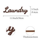 Cutout Sign Letter Wooden Wall Art Decor Wood Word Sculpture Signs Laundry