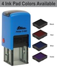 Paid Round Self Inking Office Stationary Stamp Personalized Custom Shiny 20mm   