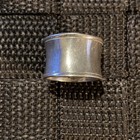 Silpada R0723 Sterling Silver Hammered Cigar Band Ring Size 8