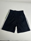 Adidas Aeroready Big Boys Activewear Shorts Black Classic 3-stripes Sz Small Nwt