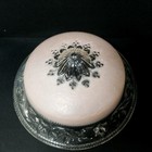 Vintage Art Deco Frosted Pink Floral Glass Light Shade Fixture Cover